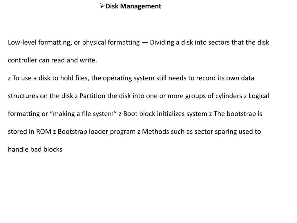 disk management