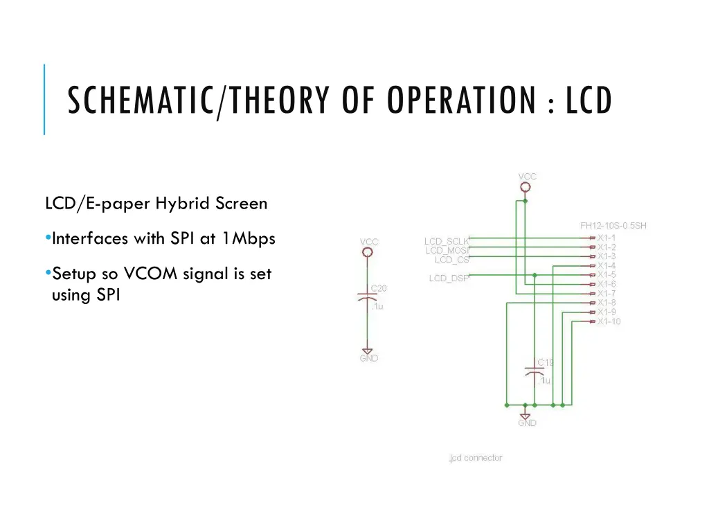 schematic theory of operation lcd