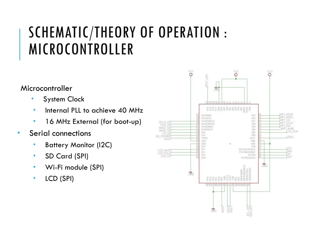 schematic theory of operation microcontroller