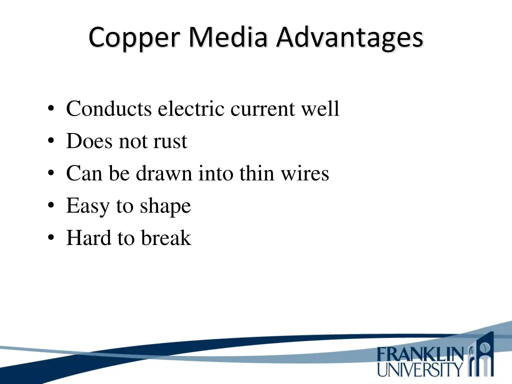 copper media advantages