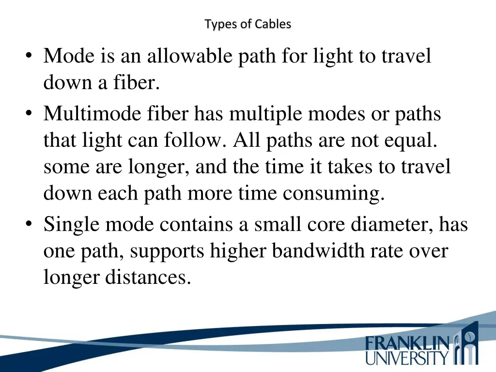 types of cables