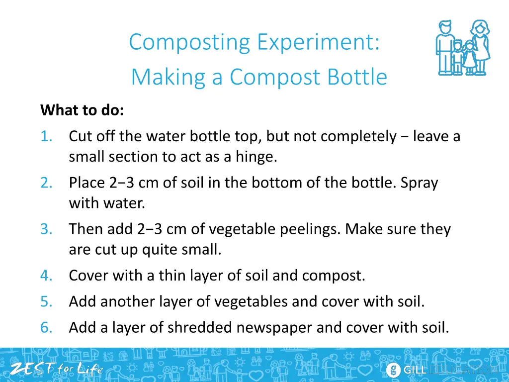 composting experiment making a compost bottle 1