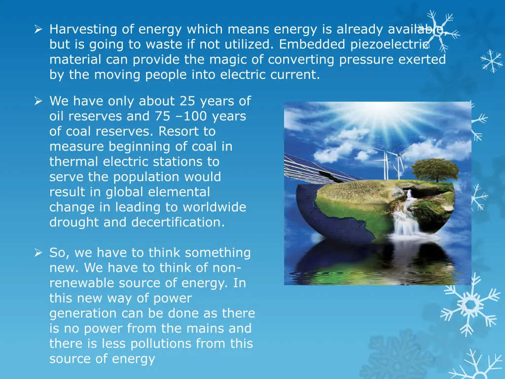 harvesting of energy which means energy