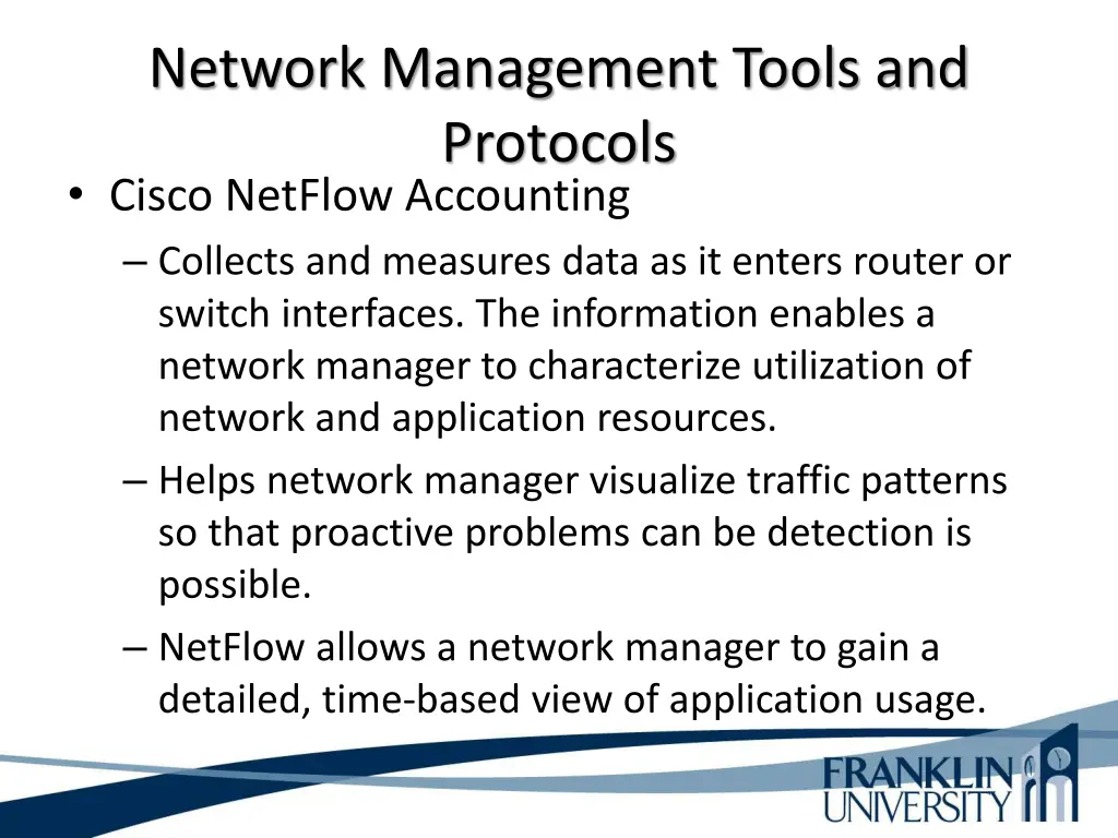 network management tools and protocols cisco 1