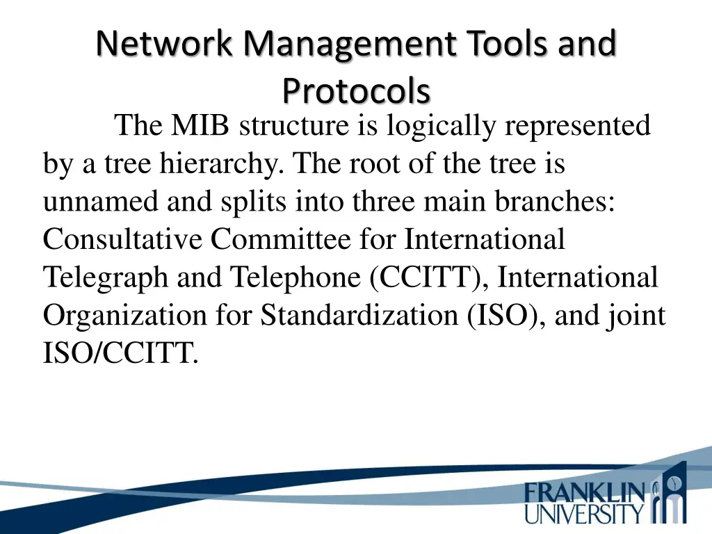 network management tools and protocols