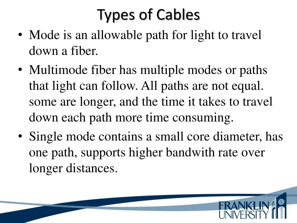 types of cables