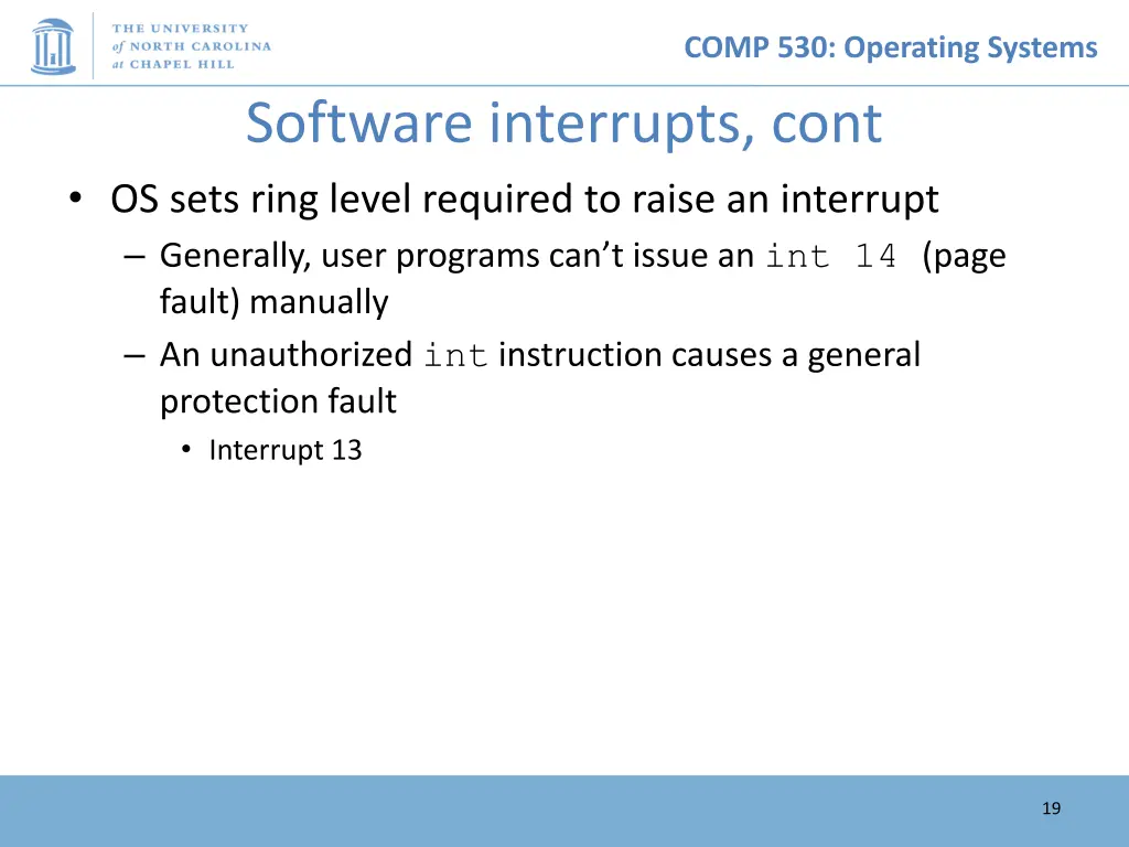 comp 530 operating systems 18