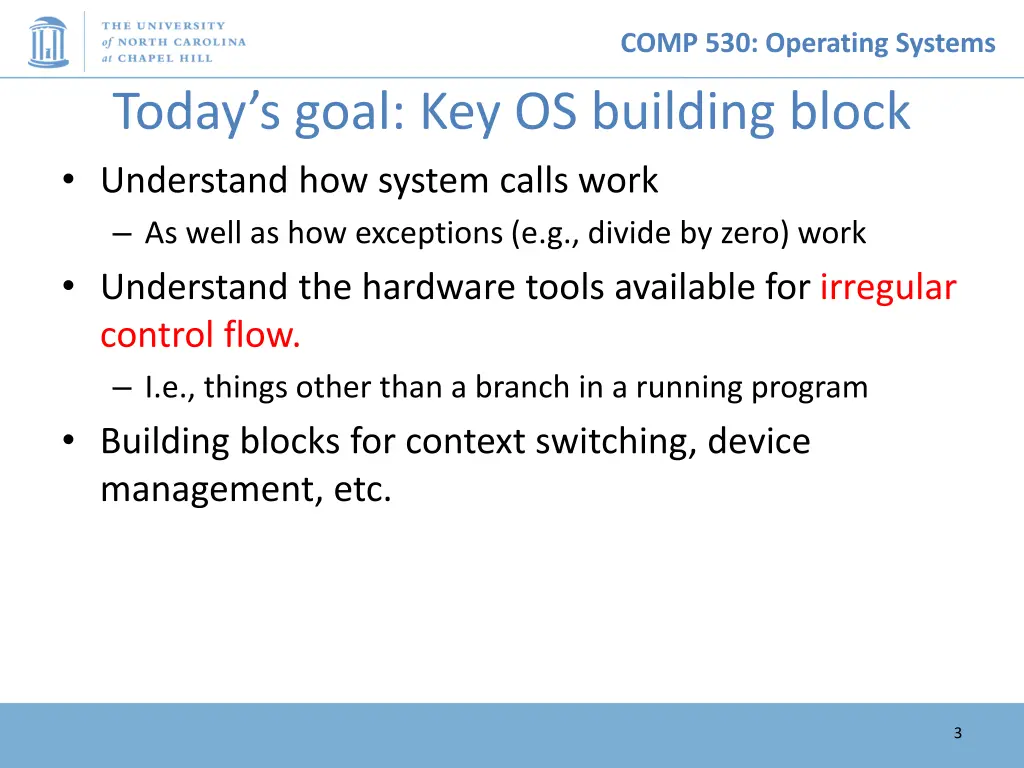 comp 530 operating systems 2