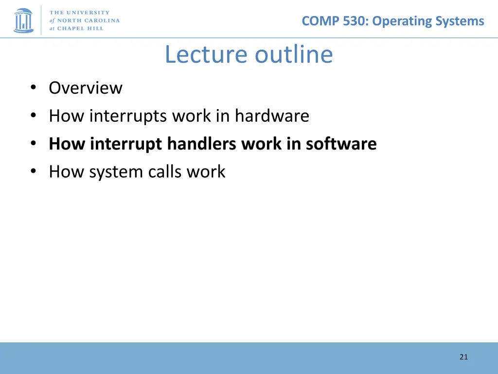 comp 530 operating systems 20