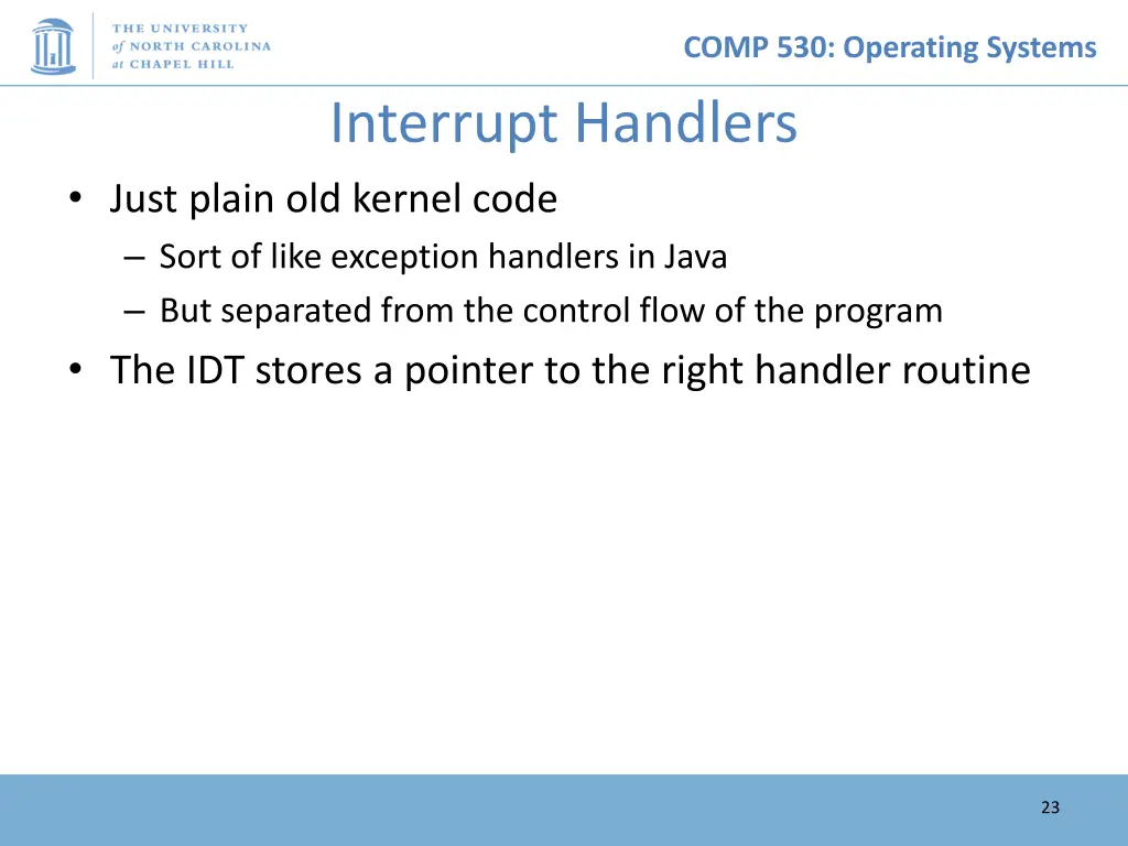 comp 530 operating systems 22