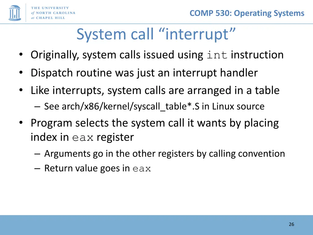 comp 530 operating systems 25