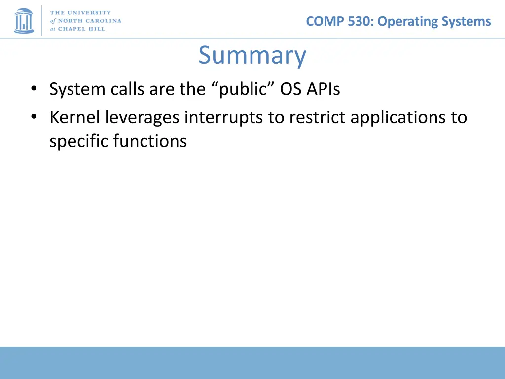 comp 530 operating systems 29