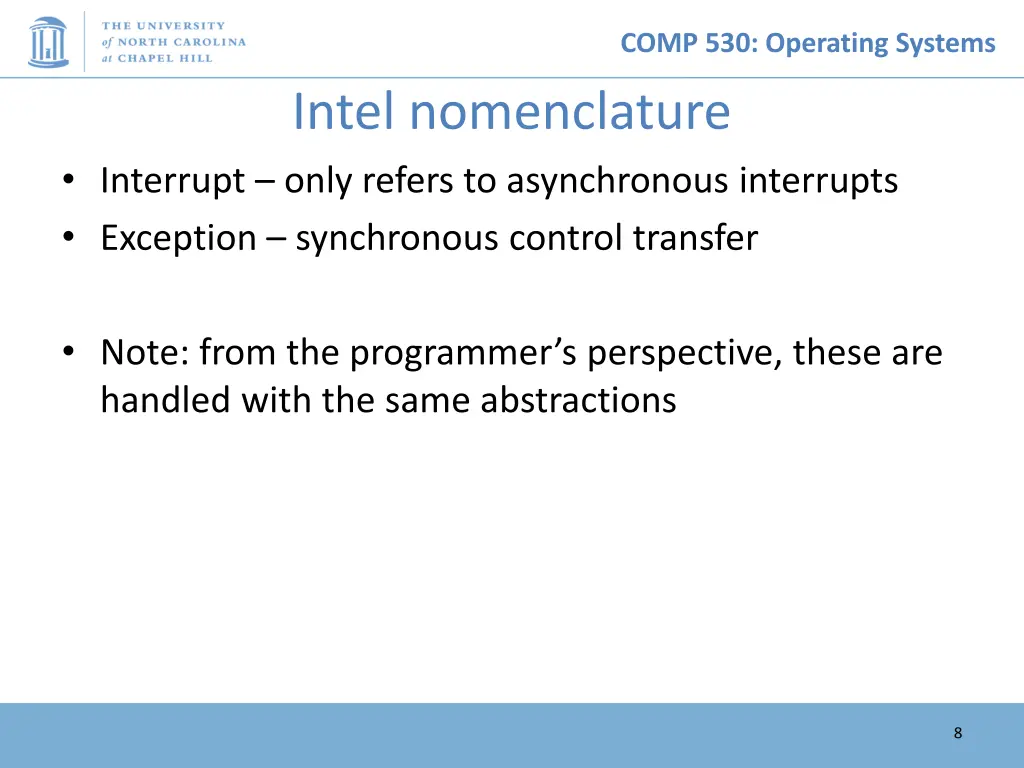 comp 530 operating systems 7