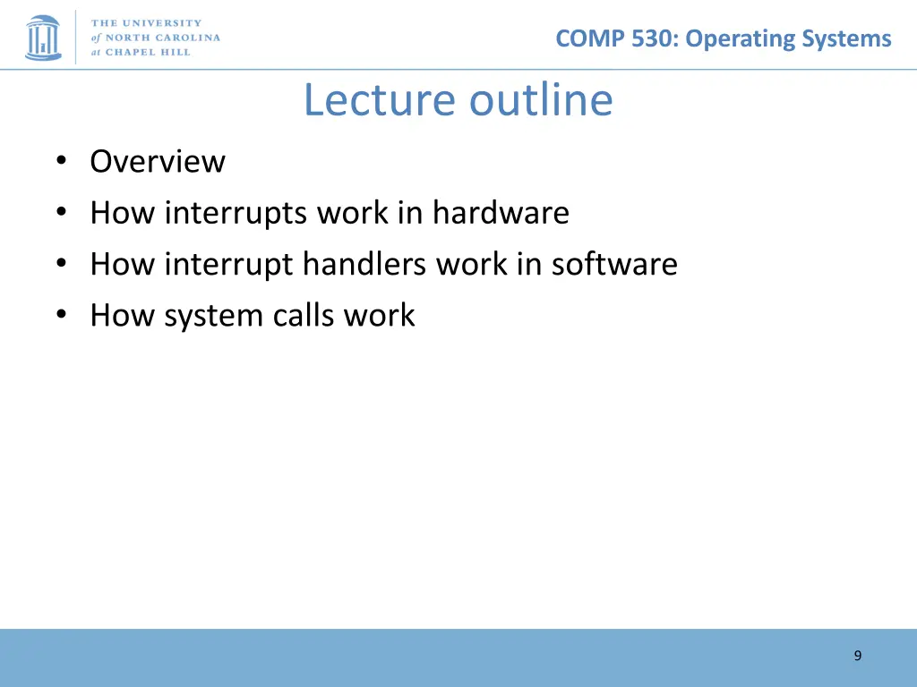 comp 530 operating systems 8