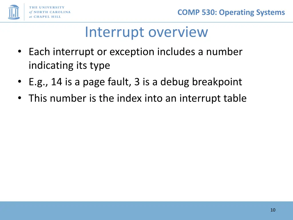 comp 530 operating systems 9