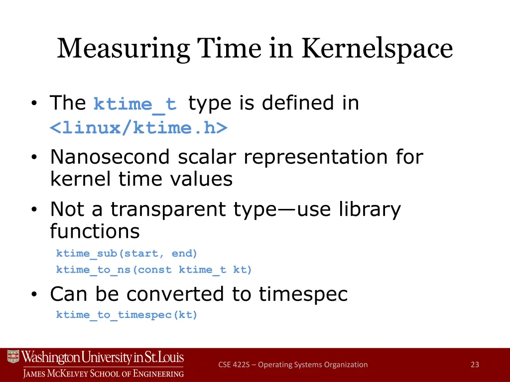 measuring time in kernelspace