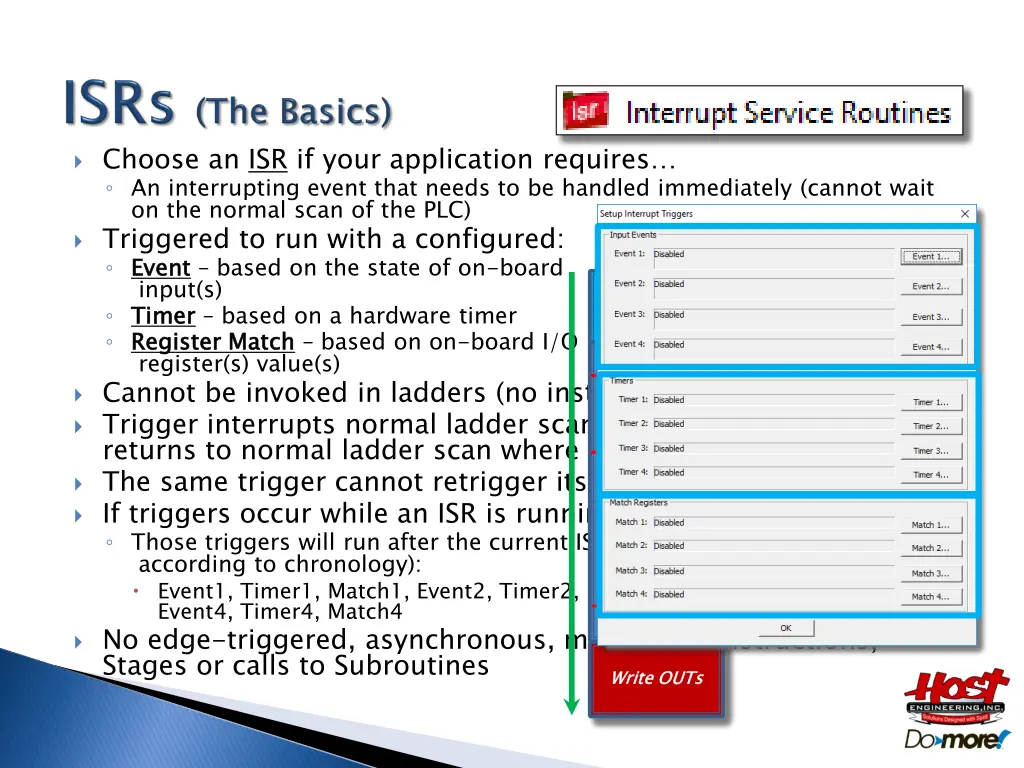 choose an isr if your application requires