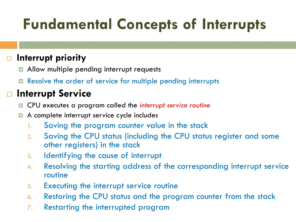 fundamental concepts of interrupts 2