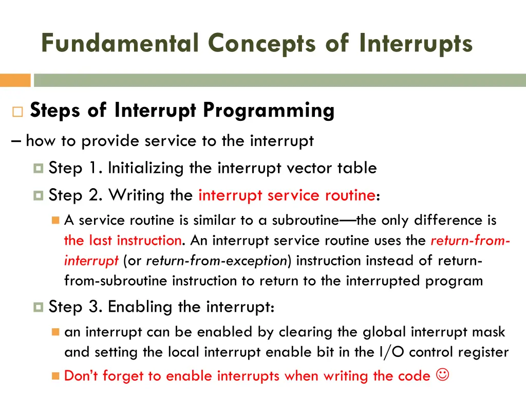 fundamental concepts of interrupts 4