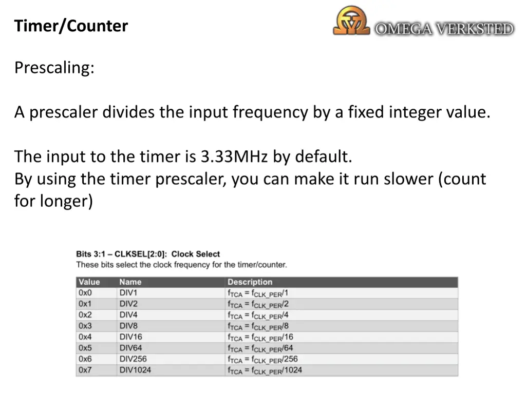 timer counter 3