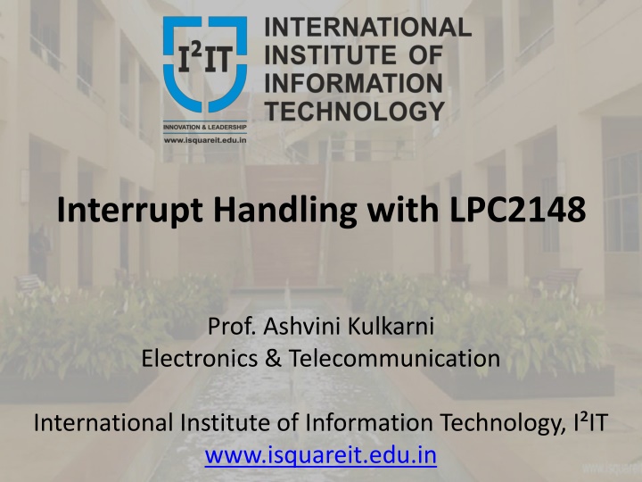 interrupt handling with lpc2148