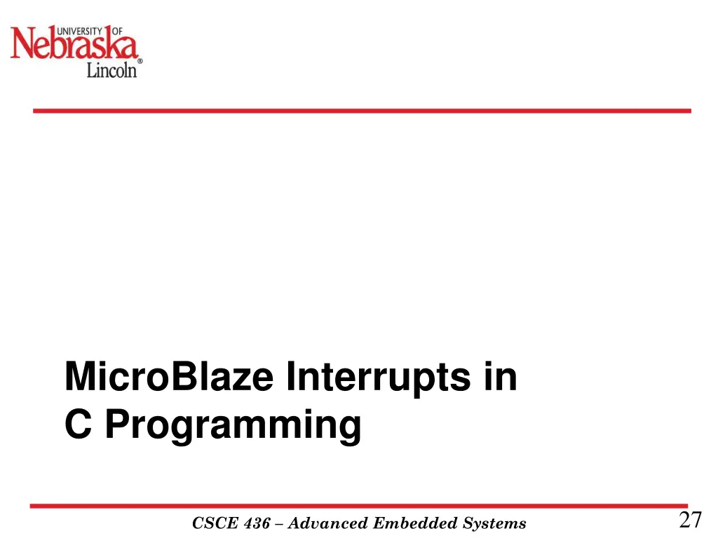 microblaze interrupts in c programming