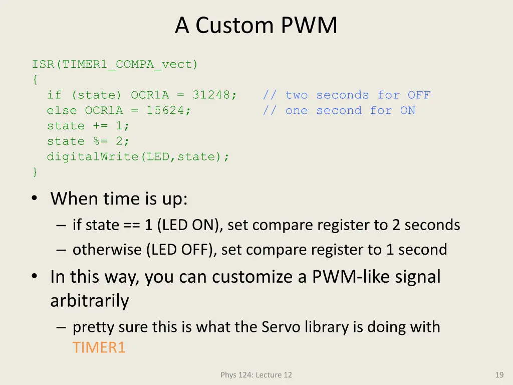 a custom pwm