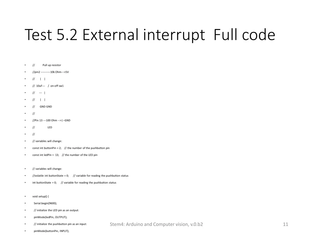 test 5 2 external interrupt full code