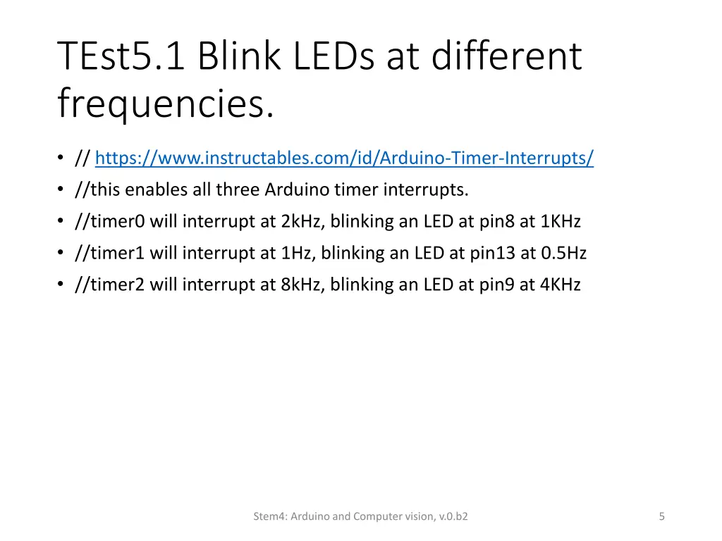 test5 1 blink leds at different frequencies