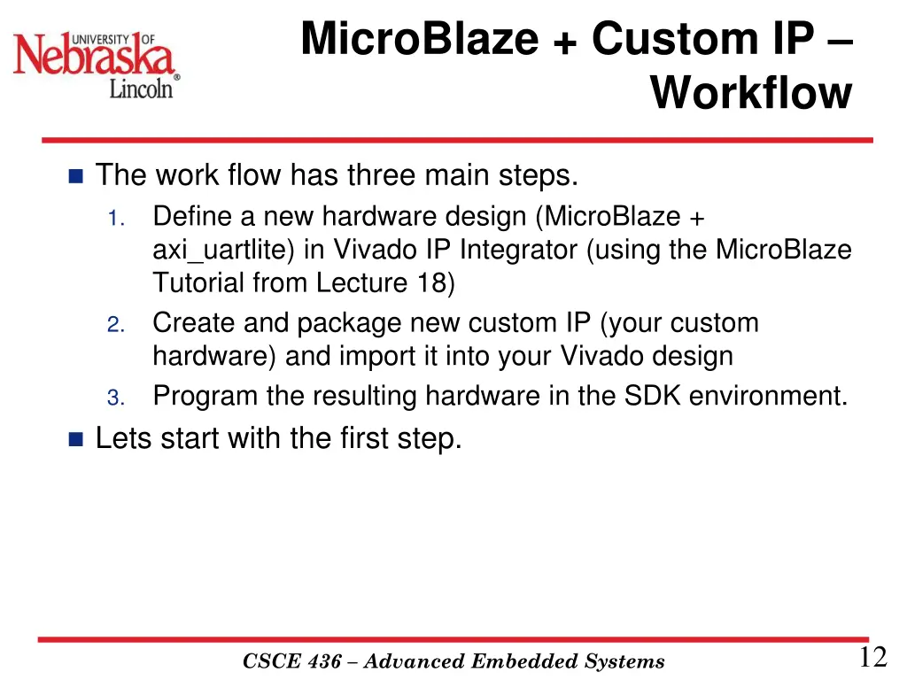 microblaze custom ip