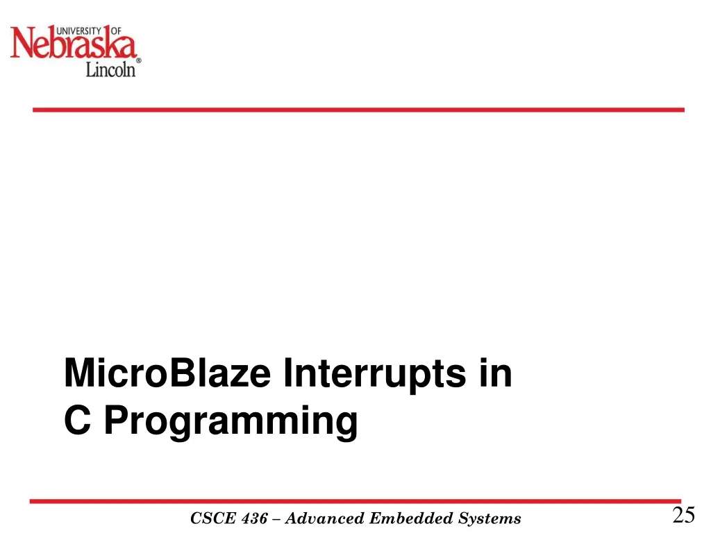 microblaze interrupts in c programming