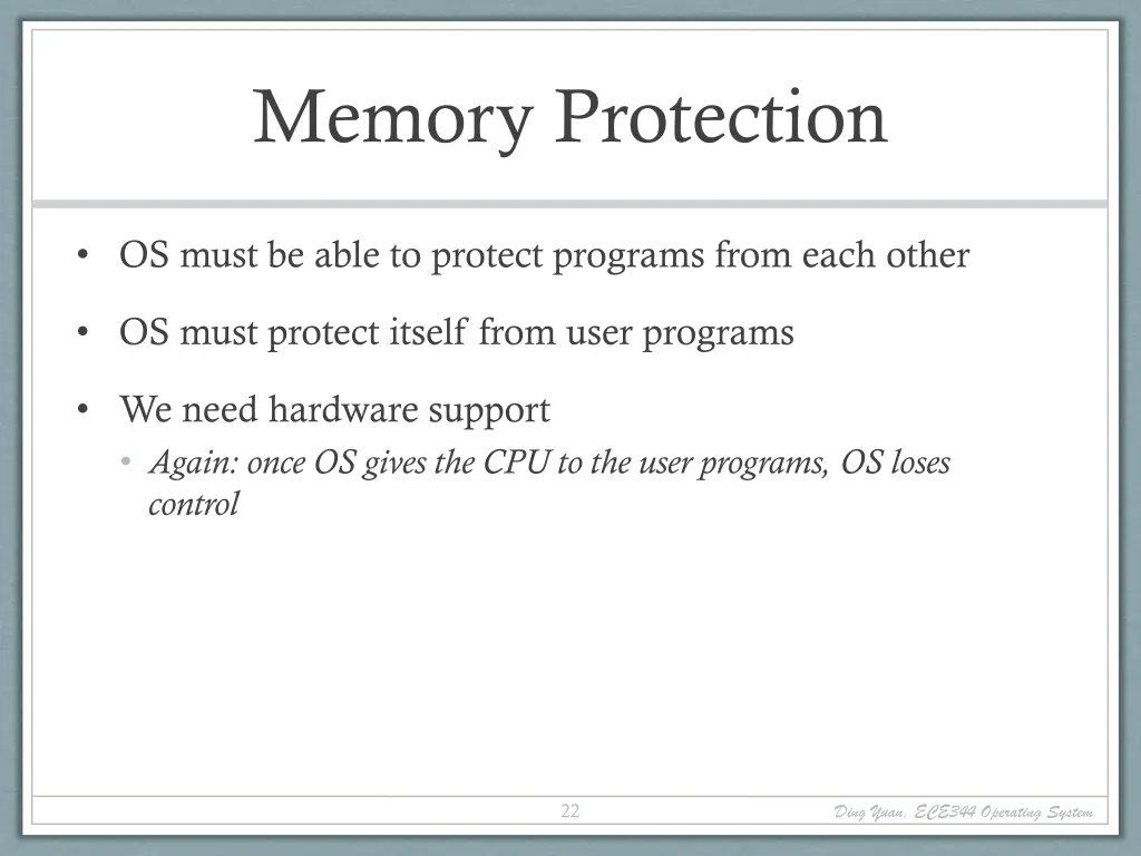 memory protection