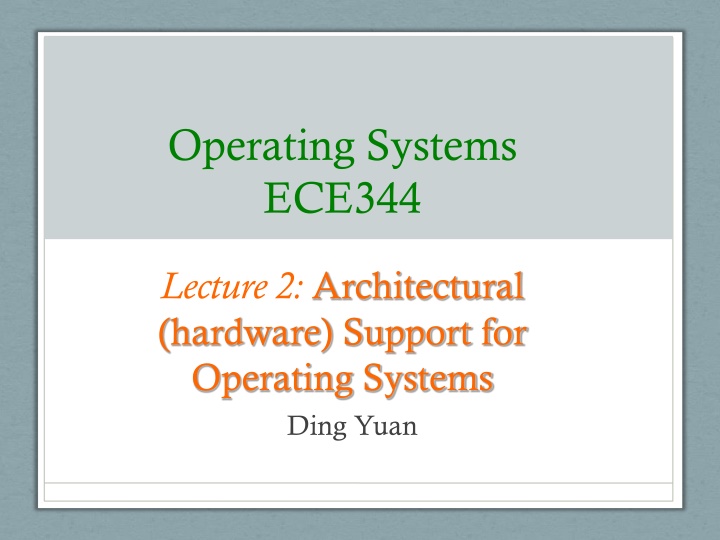 operating systems ece344