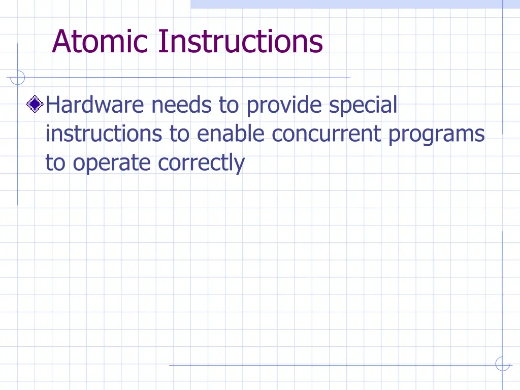 atomic instructions