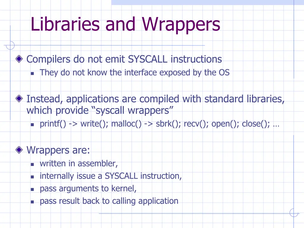 libraries and wrappers