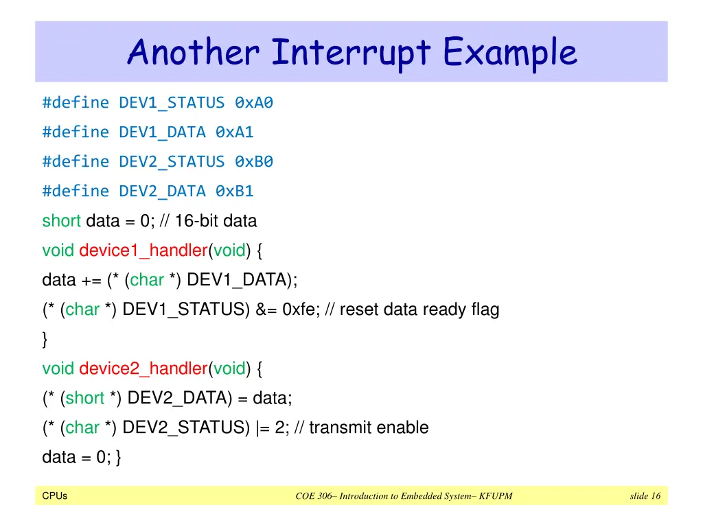 another interrupt example 2