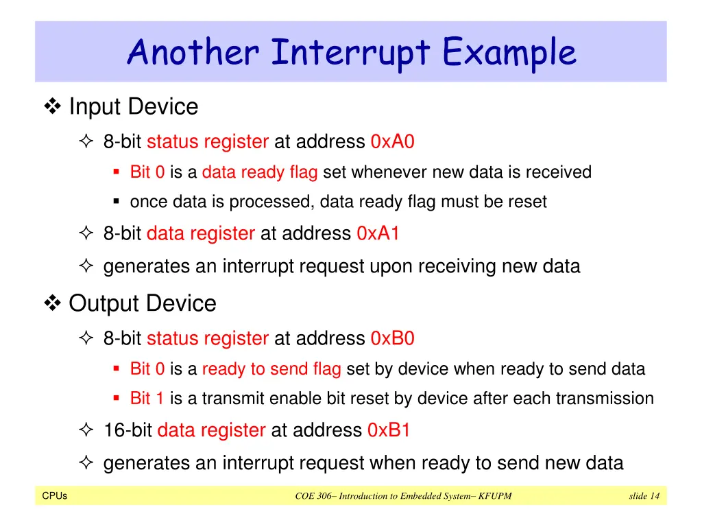 another interrupt example