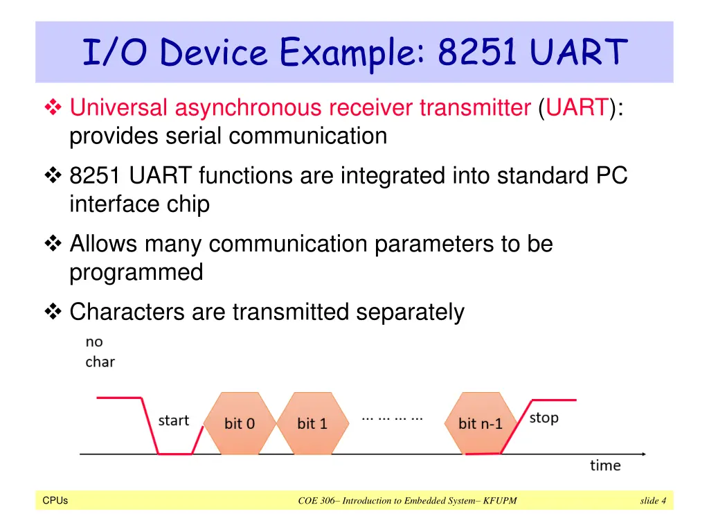 i o device example 8251 uart