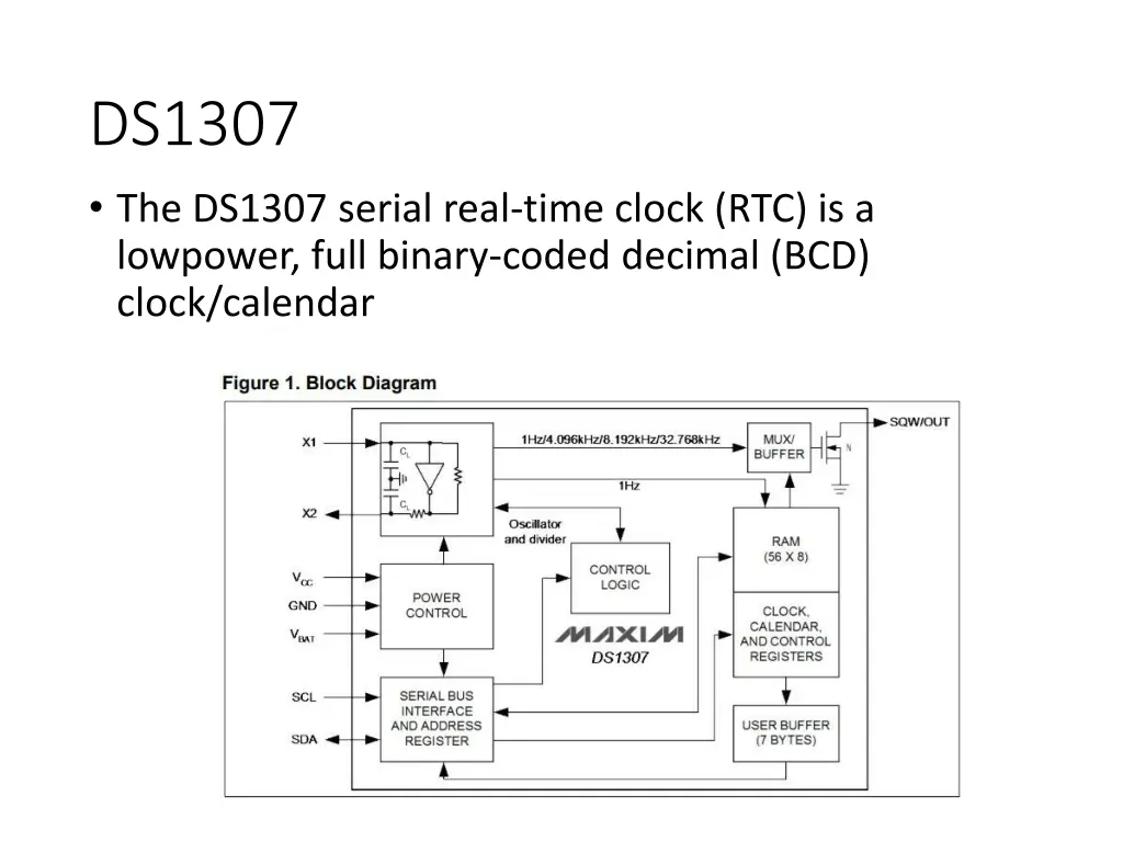 ds1307 the ds1307 serial real time clock