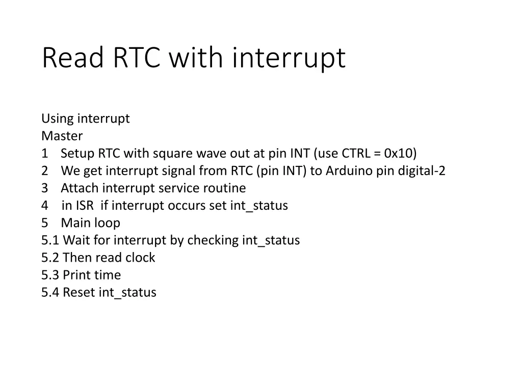 read rtc with interrupt