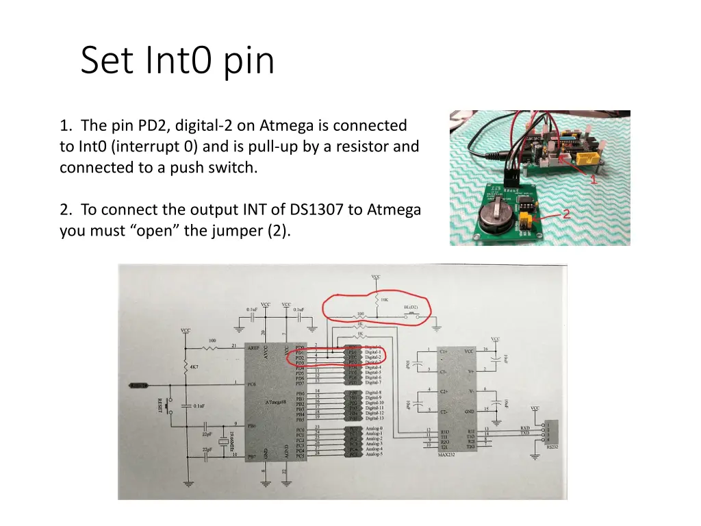 set int0 pin