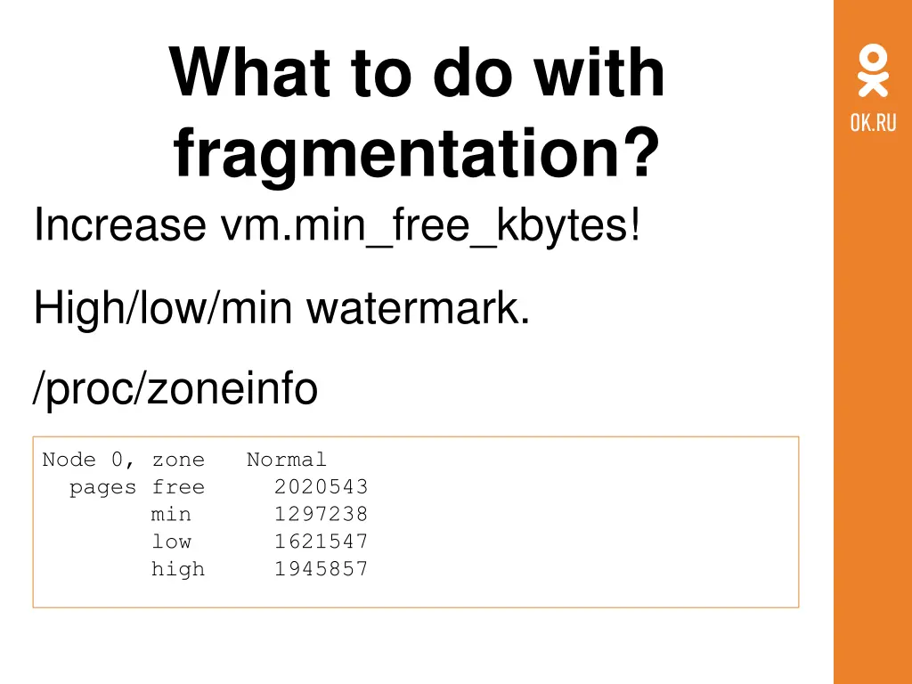 what to do with fragmentation increase