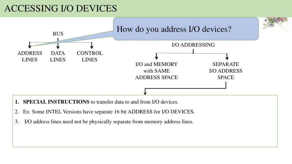 accessing i o devices 3