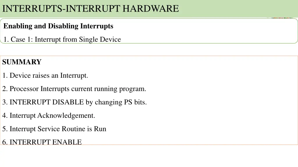 interrupts interrupt hardware 17