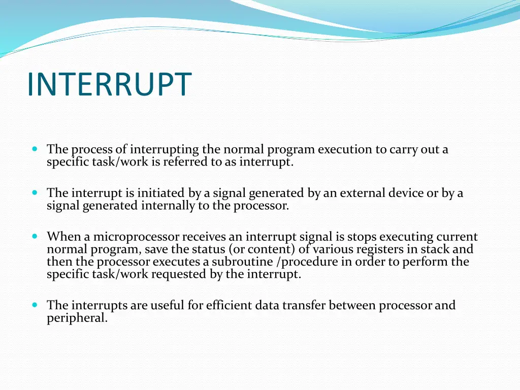 interrupt