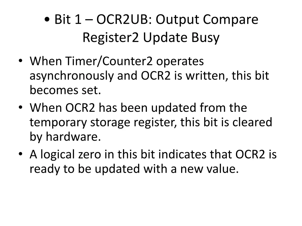 bit 1 ocr2ub output compare register2 update busy