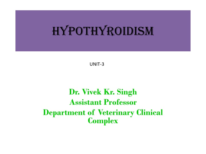 hypothyroidism