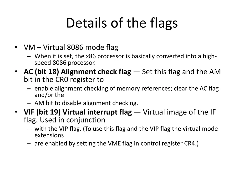 details of the flags 6