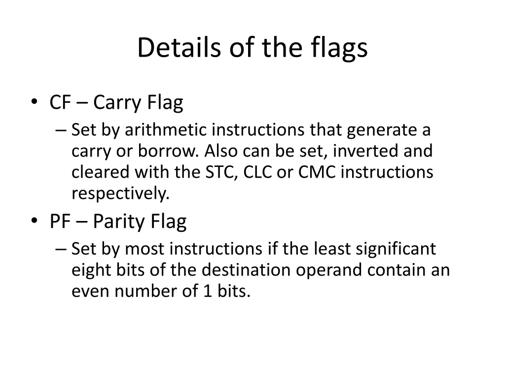 details of the flags