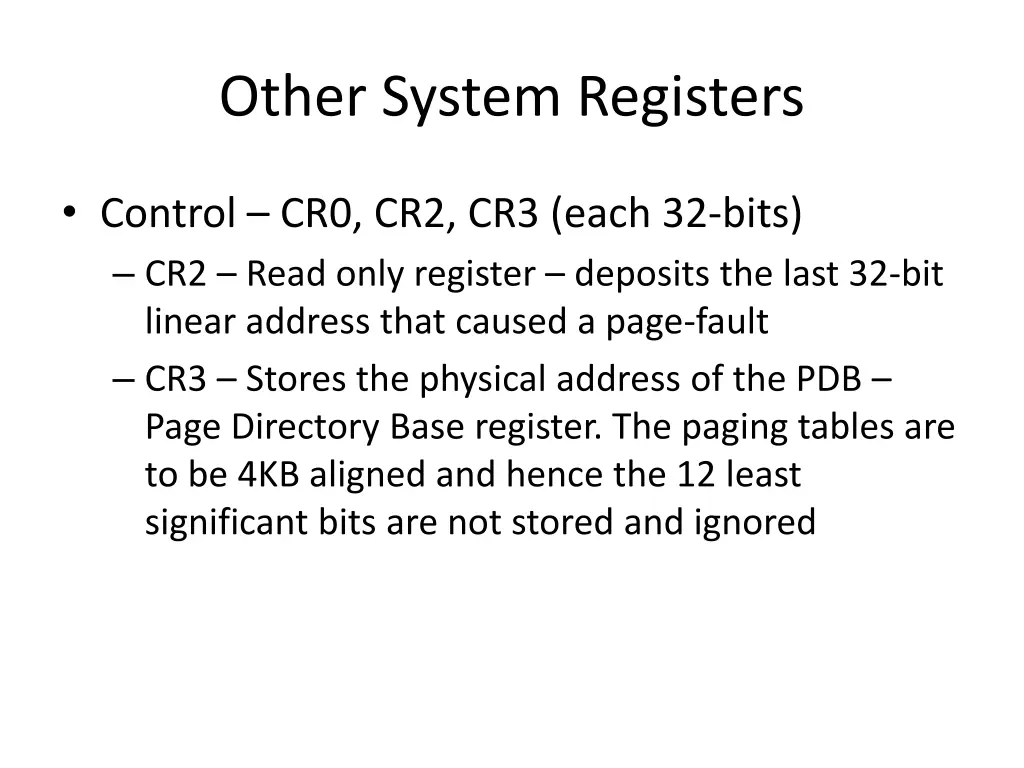 other system registers 1